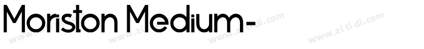 Moriston Medium字体转换
